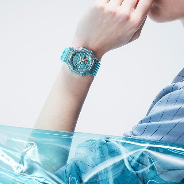 G-SHOCK Gショック CASIO カシオ 腕時計 2022年8月 GMA-S2100SK-2AJF 15,5 GA-2100系のミッドサイズ 受験  受験用 プレゼント