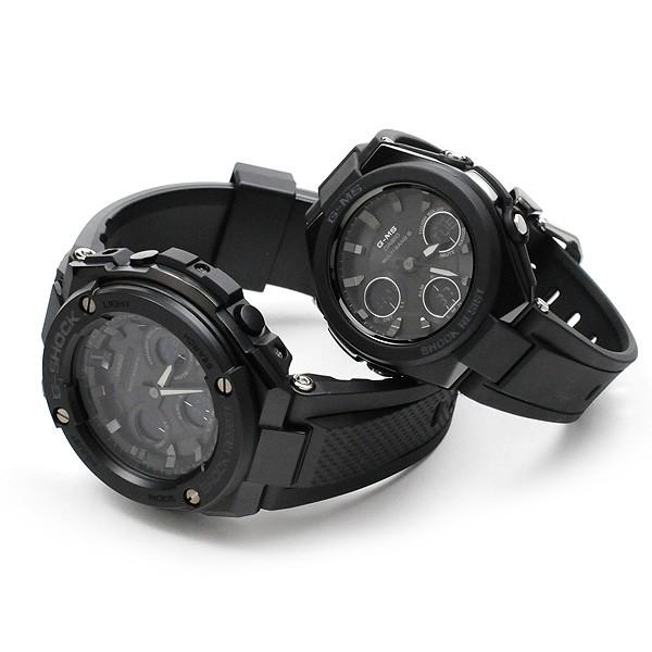 ペアウォッチ gショック g-shock  カップル 夫婦　カシオ ソーラー電波  Gショック ベビーＧ GST-W300G-1A1JF × MSG-W100G-1AJF 77.0の画像