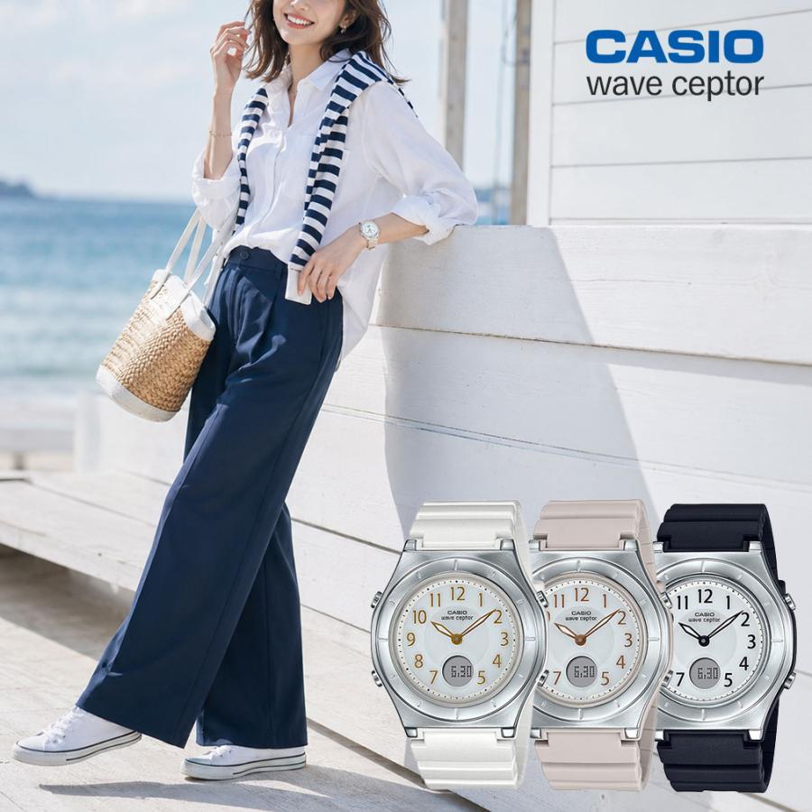 【新品】CASIO wave ceptor LWA-M145電波ソーラー腕時計 WAVE（CASIO） 腕時計 レディース 電波ソーラー 50代 防水 国内正規