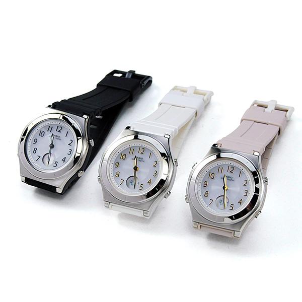 WAVE（CASIO） 腕時計 レディース 電波ソーラー 50代 防水 国内正規