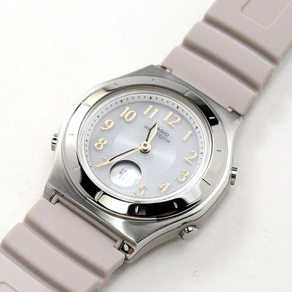 WAVE（CASIO） 腕時計 レディース 電波ソーラー 50代 防水 国内正規