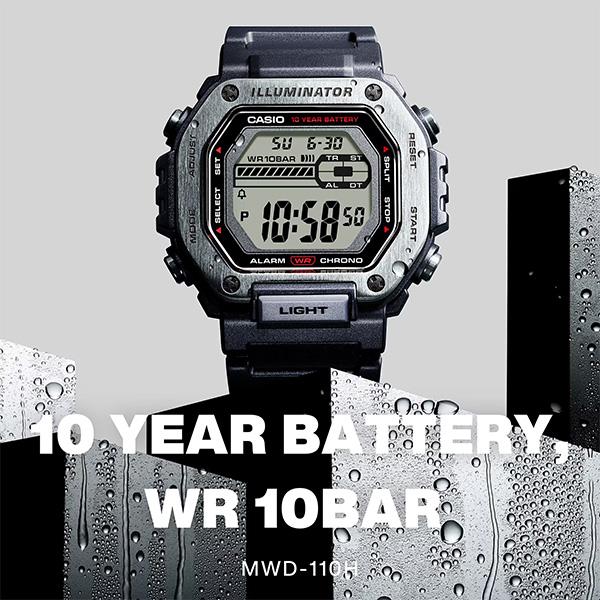 カシオ デジタル 腕時計 MWD-110H-1AJF ブラック 国内 カシオ