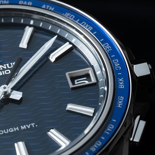casio オシアナス マンタ メンズ 腕時計 電波ソーラー 時計 日本製 3針 Manta 2024年3月 OCW-S400-select(150,0 ) ブルー グリーン ブラックの画像