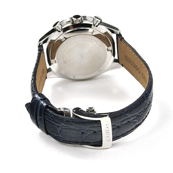セイコーセレクション クロノグラフ 腕時計 SEIKO SBTR019 30,0 8Tクロノグラフ スピリット2 レザーバンド ネイビー 皮革   プレゼント |  | 03