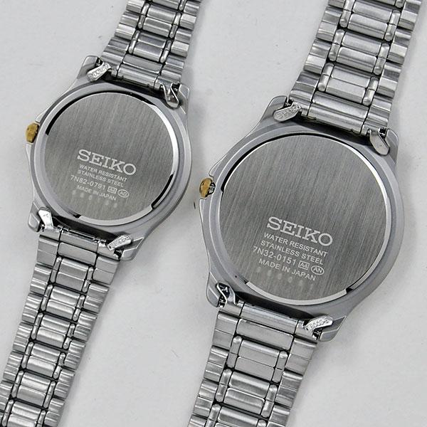 ペアウォッチ セイコー スピリット2 日本製  腕時計 電池式クオーツ時計 SEIKO SCXA028-SSXV028 34,0 ペアウォッチ カップル ペア ギフト 夫婦 カップルの画像