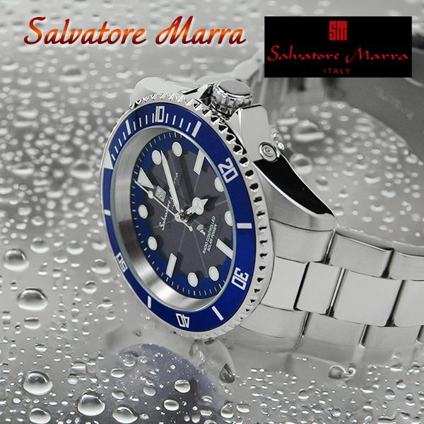 サルバトーレマーラ メンズ 電波 ソーラー 腕時計 SALVATORE MARRA