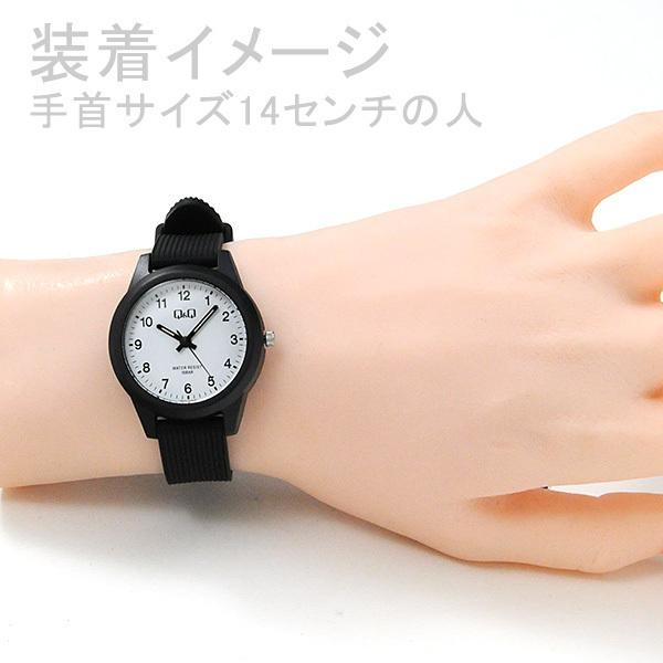 Q&Q 腕時計 レディース 安い かわいい シチズン 時計 男子 ブラック