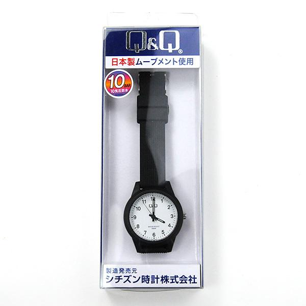 Q&Q 腕時計 レディース 安い かわいい シチズン 時計 男子 ブラック