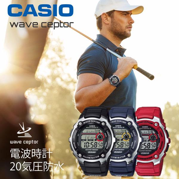 wave ceptor 正規品 カシオ 電波時計 デジタル 腕時計 スポーツ