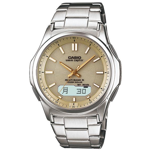 WAVE（CASIO） メンズ腕時計 カシオ 電波ソーラー 腕時計 メンズ