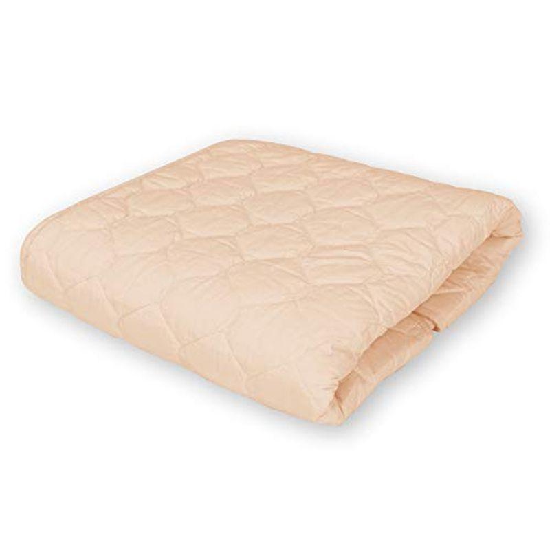 最適な価格 キング ベッドパッド 正規品 シモンズ(Simmons) 羊毛ベッドパッド LG100 日本製 通年使用可能 洗える 180cm×195cm 敷きパッド