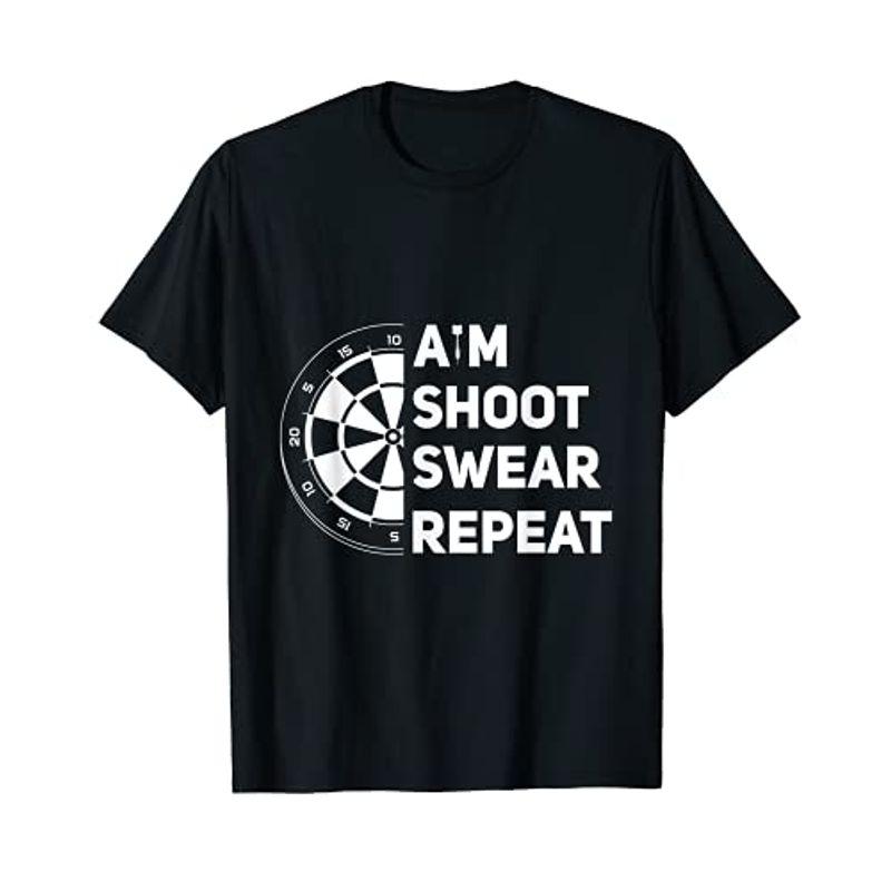 Aim, Shoot, Swear, Repeat, Darts Tシャツ
