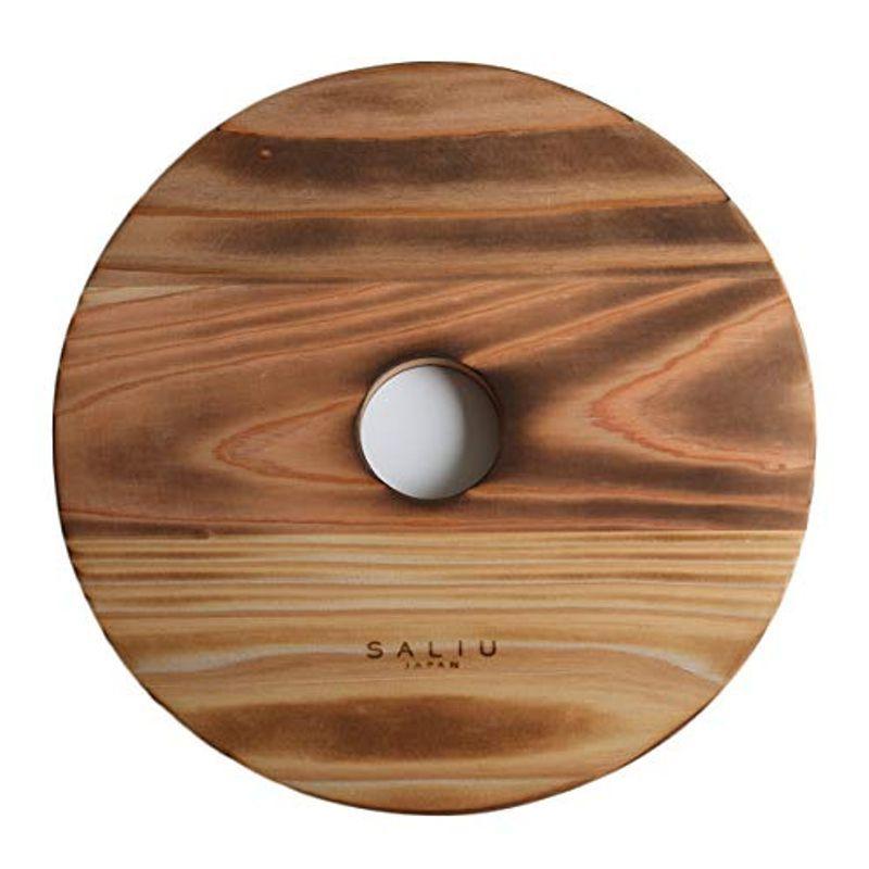 日本製LOLO 鍋敷き 焼杉 チーク 山桜 Wood Trivet (丸 焼杉（M）)