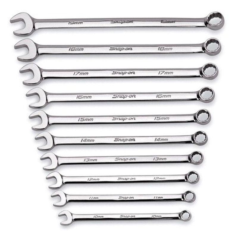 スナップオン Snap On コンビネーションレンチ 10ピースセット ミリサイズ ロングハンドル 並行輸入 Oexlm710b Bleu Bois En Ligne 通販 Yahoo ショッピング