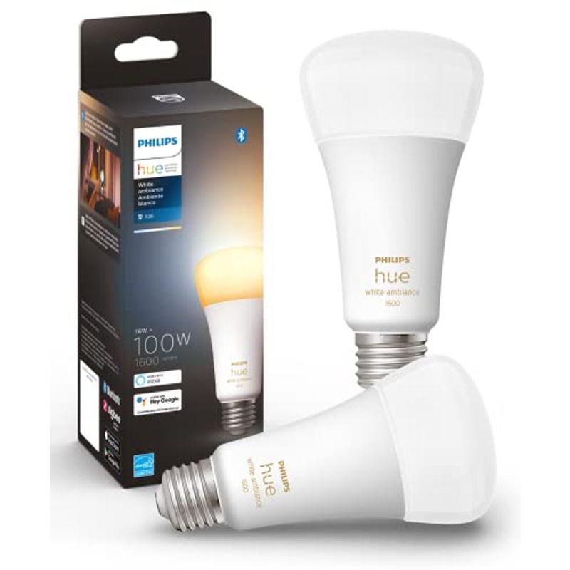 生まれのブランドで 100W形相当 E26 スマートLED電球 Hue(フィリップスヒュー) Philips Alexa対応 ラン ライト 照明 電球色 昼白色 LED電球、LED蛍光灯