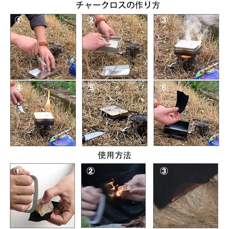 激安通販新作 Pskook 火打鎌 火打ち鎌 火打金 火打ち金 火打石 火打ち石 火吹き棒 火起こし ファイヤースターターキット 火口 縁結び Cisama Sc Gov Br