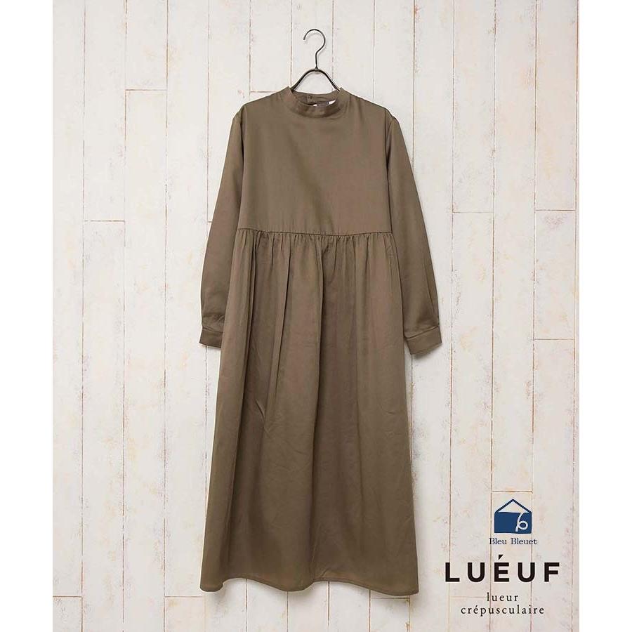 セール ワンピース レディース おしゃれ ロング コットンサテンワンピース ルフ Lueuf ブルーブルーエ Paypayモール店 通販 Paypayモール