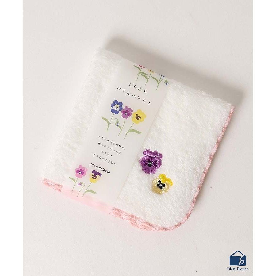 ハンカチ タオルハンカチ ハンドタオル レディース おしゃれ おはな刺繍タオルハンカチ 母の日22 ブルーブルーエ Paypayモール店 通販 Paypayモール