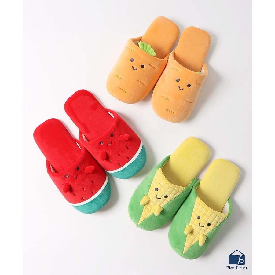 スリッパ ルームシューズ レディース おしゃれ 夏 にこにこoyasai ブルーブルーエ Paypayモール店 通販 Paypayモール