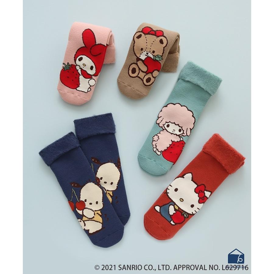 サンリオ 靴下 ルームソックス レディース かわいい サンリオキャラクターズ フルーツルームソックス ブルーブルーエ Paypayモール店 通販 Paypayモール