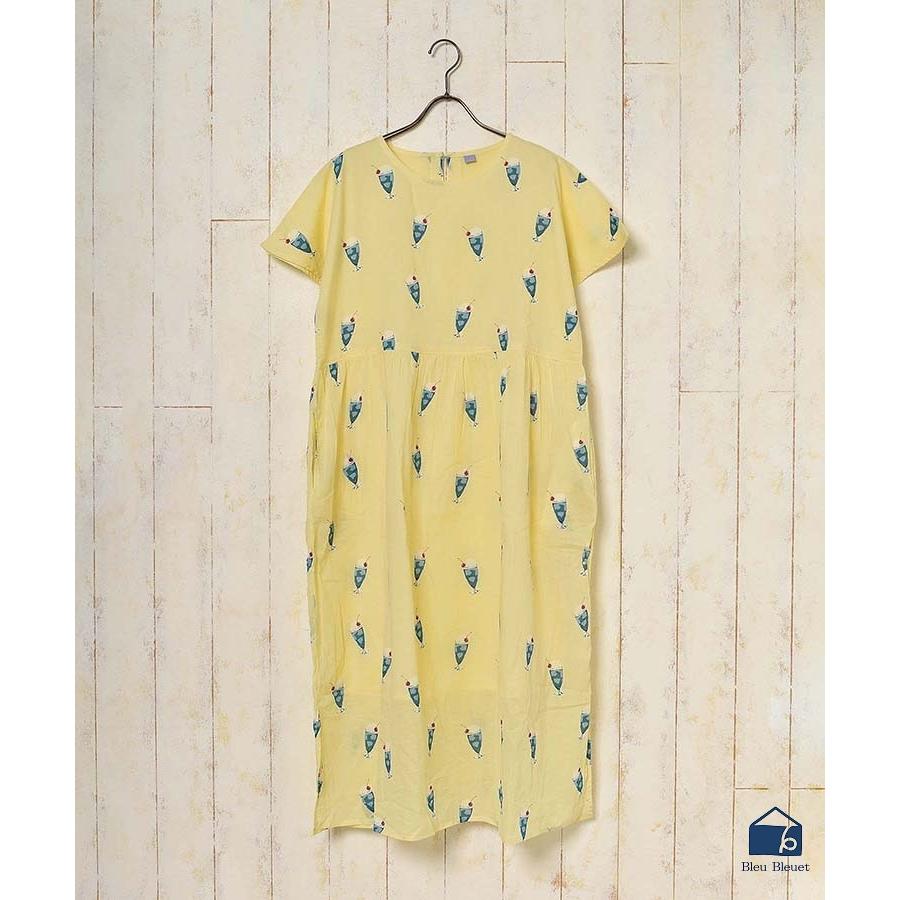 ワンピース レディース おしゃれ 夏 半袖 2way フリーサイズ クリームソーダワンピース ブルーブルーエ Paypayモール店 通販 Paypayモール