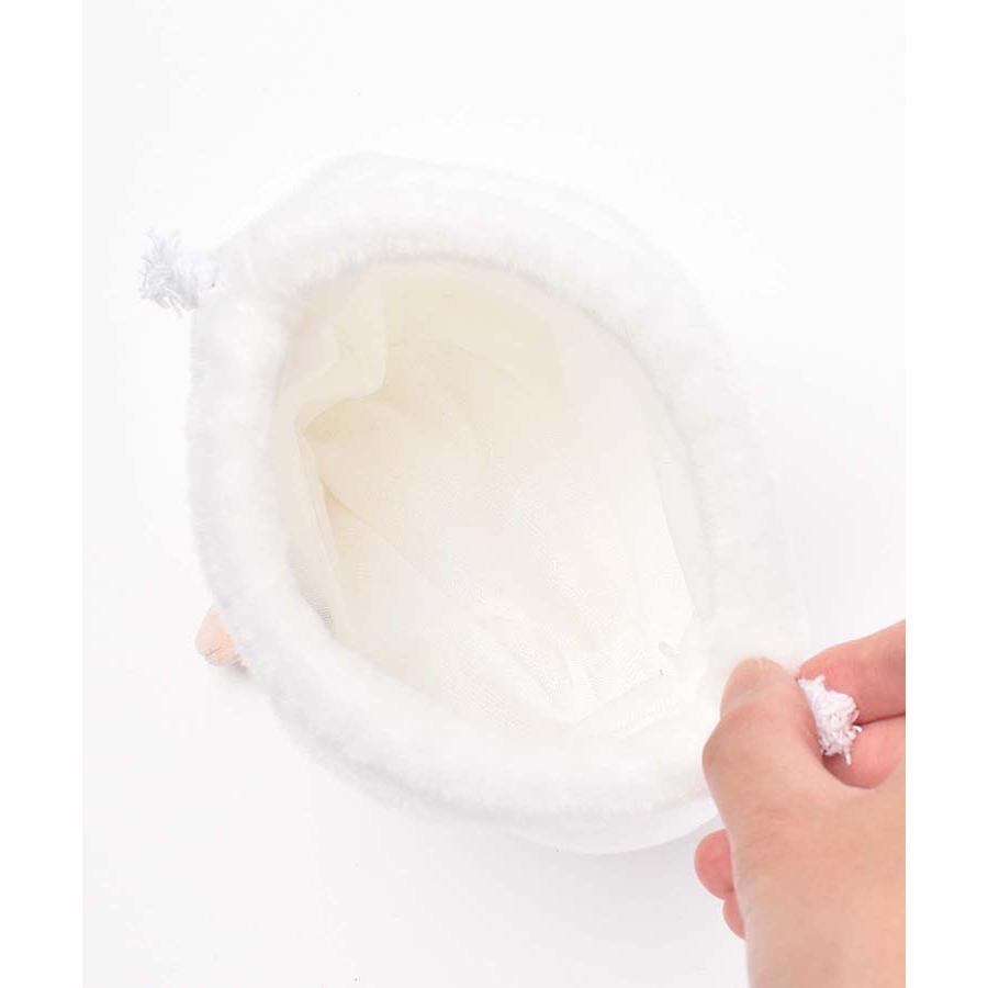 巾着袋 小物入れ レディース ぬいぐるみ 巾着ポーチ メジェド グッズ 雑貨 古代エジプト 神様 おしゃれ かわいい おもしろ プレゼント メジェドぬいぐるみ巾着 | Bleu Bleuet | 12