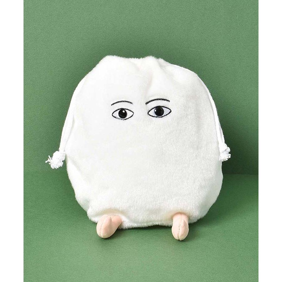 巾着袋 小物入れ レディース ぬいぐるみ 巾着ポーチ メジェド グッズ 雑貨 古代エジプト 神様 おしゃれ かわいい おもしろ プレゼント メジェドぬいぐるみ巾着 | Bleu Bleuet | 01