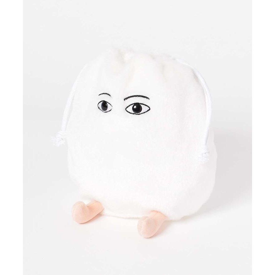 巾着袋 小物入れ レディース ぬいぐるみ 巾着ポーチ メジェド グッズ 雑貨 古代エジプト 神様 おしゃれ かわいい おもしろ プレゼント メジェドぬいぐるみ巾着 | Bleu Bleuet | 05