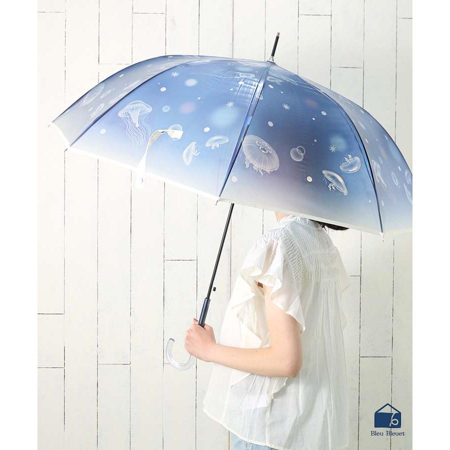 Wpc. 雨長傘 レディース ビニール傘 ジャンプ傘 半透明 おしゃれ