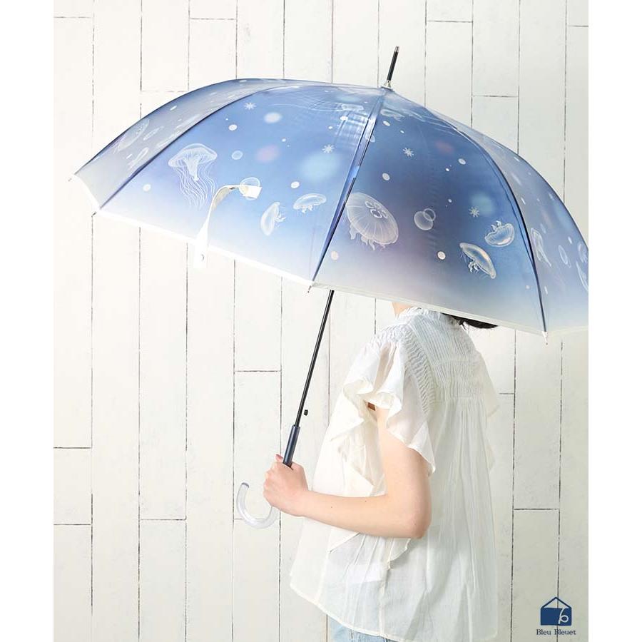 Wpc. 雨長傘 レディース ビニール傘 ジャンプ傘 半透明 おしゃれ 水中