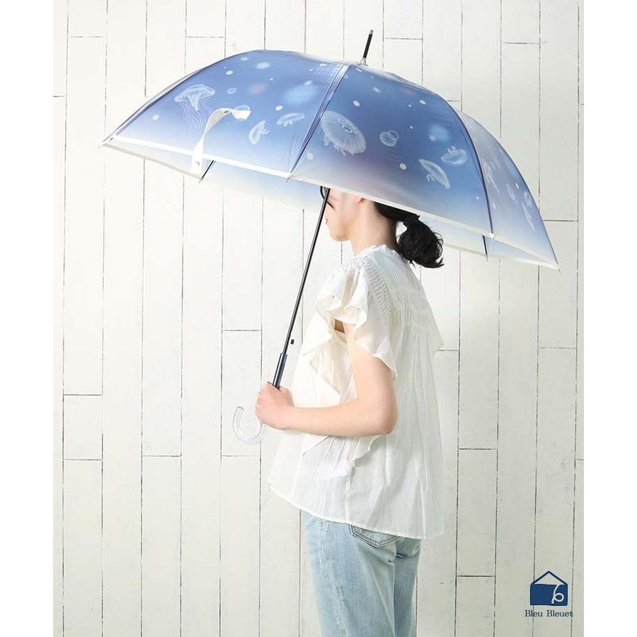 Wpc. 雨長傘 レディース ビニール傘 ジャンプ傘 半透明 おしゃれ 水中