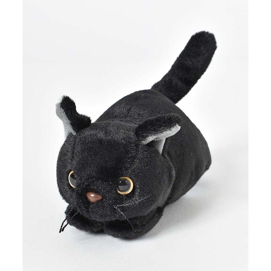 RUSS 虎猫＆黒猫　目でか　寝そべりポーズ　ぬいぐるみ　中古品 RUSS 虎猫＆黒猫 目でか 寝そべりポーズ ぬいぐるみ 中古品 RUSS