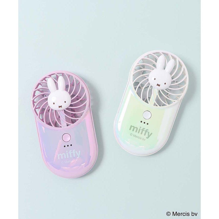 Miffy ミッフィー ハンディファン キャラクター かわいい おしゃれ 扇風機 小型 携帯 充電式 大人 ギフト ミッフィーポケッタブルハンディファン