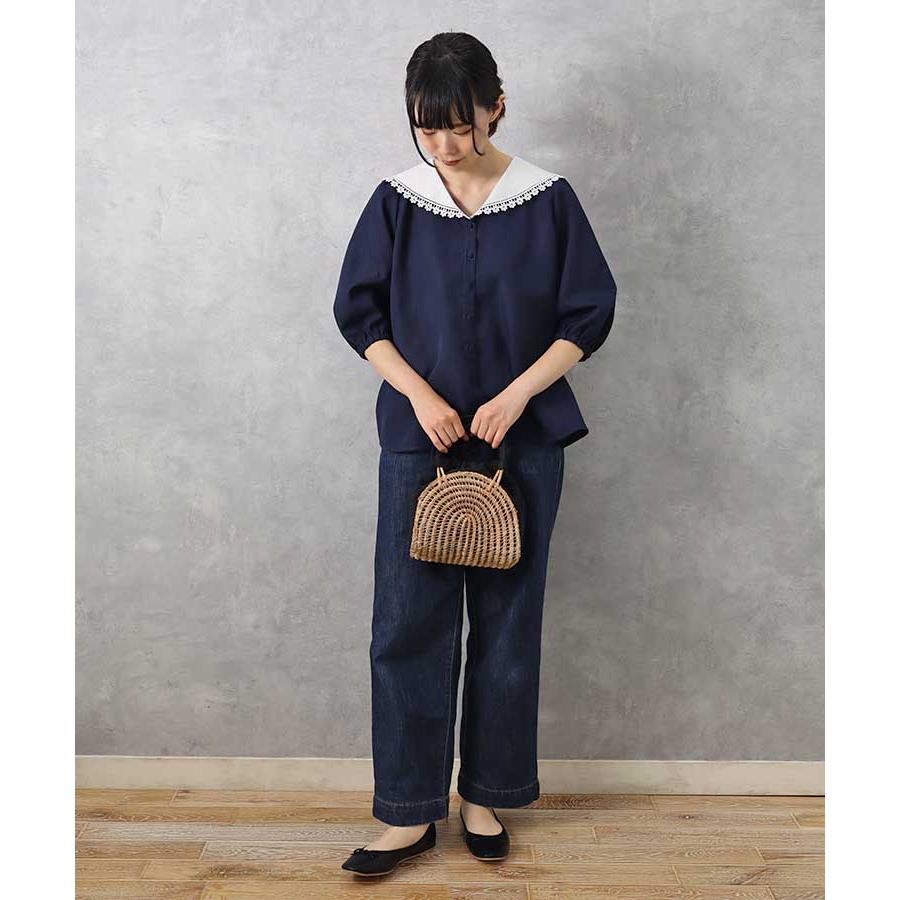 Bleu Bleuet セール シャツ ブラウス セーラー 襟 トップス