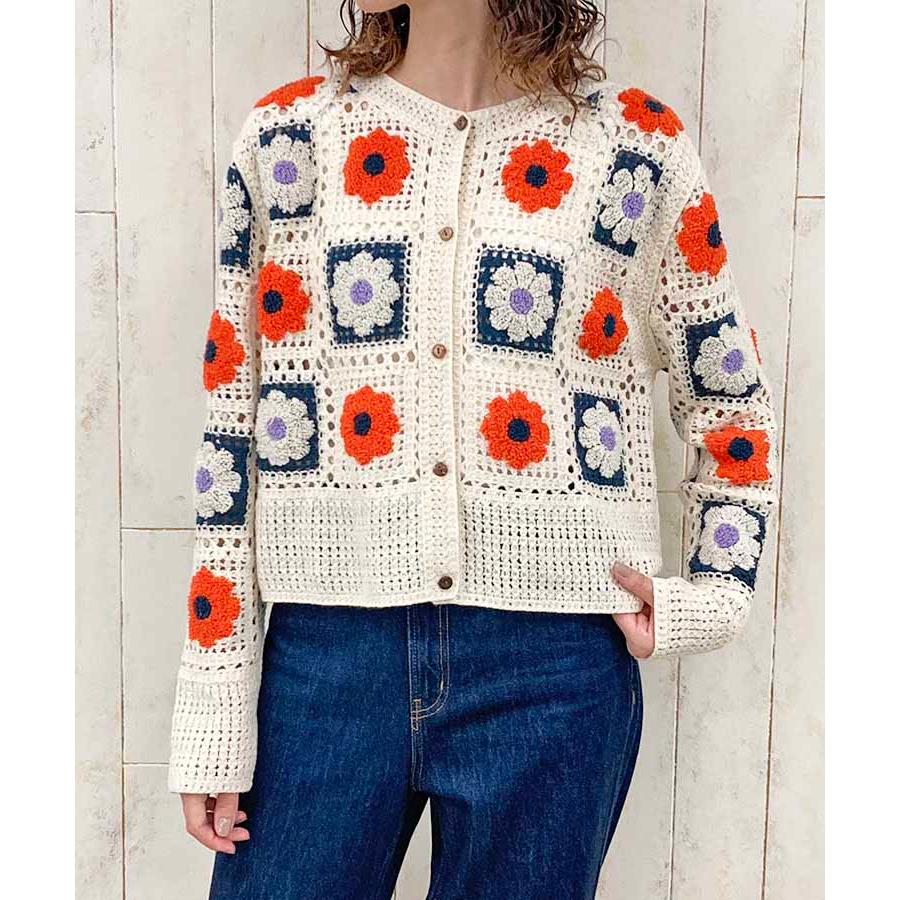 crepuscule x rroomm クロシェット 手編みカーディガン crepuscule x rroomm クロシェット 手編みカーディガン