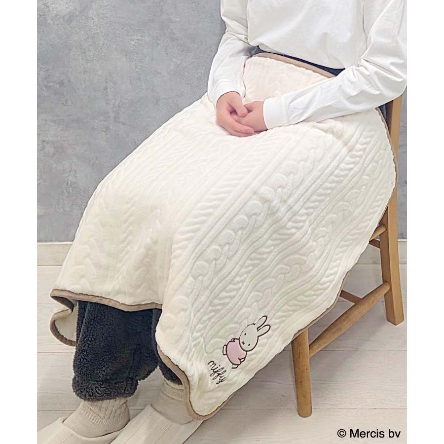 セール Miffy グッズ ブランケット おしゃれ ひざ掛け 毛布 裏ボア 暖かい ふわふわ ボタン付き 4way ギフト プレゼント ミッフィーロープ柄ブランケット