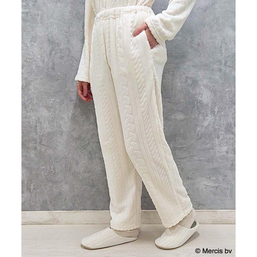 Miffy グッズ パジャマ ルームウェア 部屋着 レディース 長袖 ふわもこ おしゃれ かわいい クリスマス プレゼント ミッフィーロープ柄前開きパジャマ上下セット