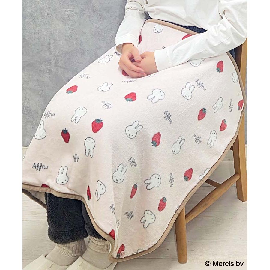 セール Miffy グッズ ブランケット ひざ掛け 毛布 ボタン付き 暖かい ふわもこ おしゃれ かわいい 苺 4way ギフト プレゼント ミッフィーいちご柄ブランケット