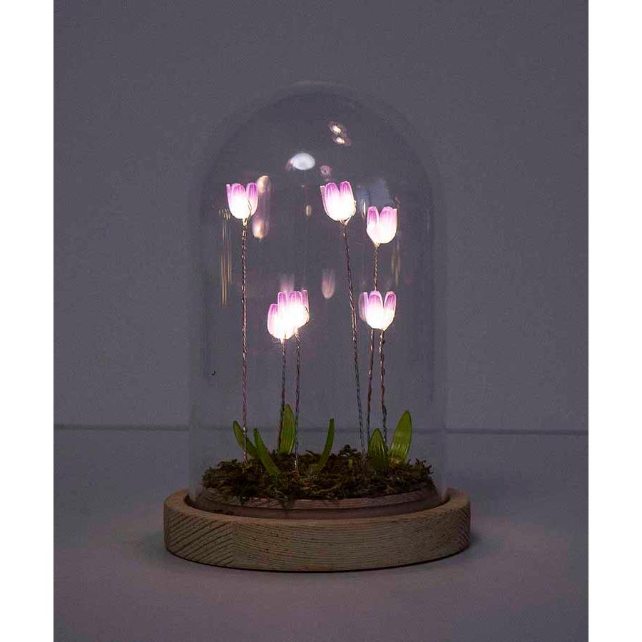 フラワーランプ　・　LED Bleu Bleuet（ブルーブルーエ） ライト LED 間接照明 造花 フラワー