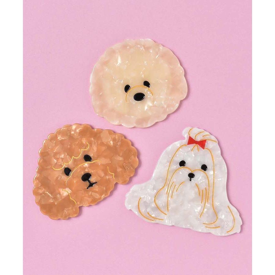 ミラー 手鏡 コンパクト アセチ素材 マルチーズ ビションフリーゼ トイ