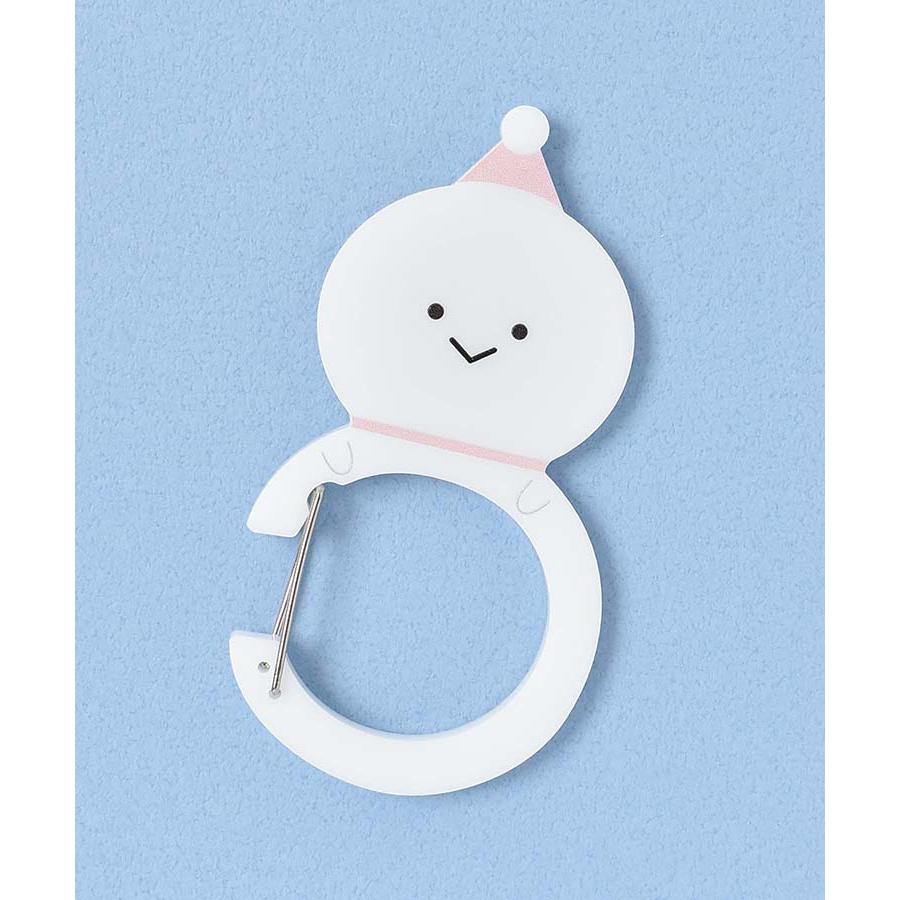 セール カラビナ レディース おしゃれ かわいい 雪だるま スノーマン グッズ チャーム 推し活 カラー ギフト プレゼント なかよしころりんゆきだるまカラビナ | Bleu Bleuet | 03