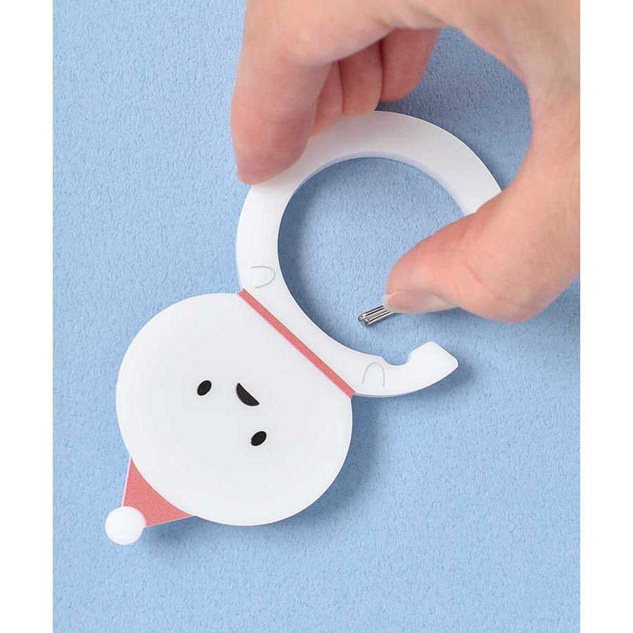 セール カラビナ レディース おしゃれ かわいい 雪だるま スノーマン グッズ チャーム 推し活 カラー ギフト プレゼント なかよしころりんゆきだるまカラビナ | Bleu Bleuet | 14