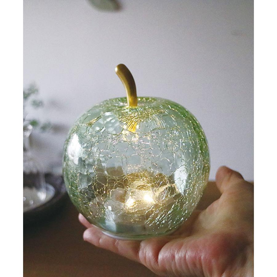 ガラスオブジェ キラキラ林檎の木 ガラスオブジェ キラキラ林檎の木 ガラスオブジェ キラキラ林檎の木