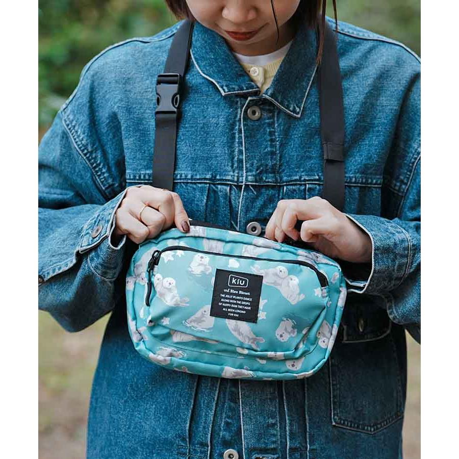 KiU（キウ） コラボ ブルーエ サコッシュ ショルダーバッグ レディース
