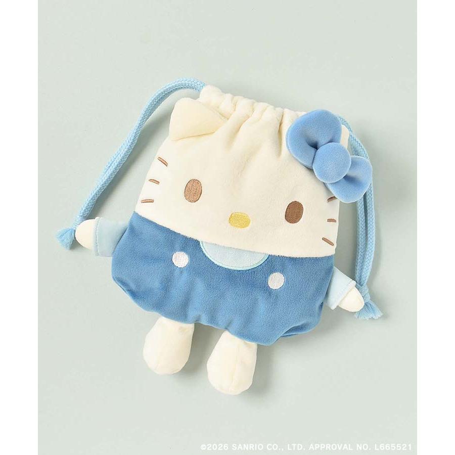 マロンクリーム　サンリオ　巾着ポーチ　マルチケース　あひるのペックル sanrio（サンリオ） グッズ キティ ペックル マロンクリーム 巾着袋