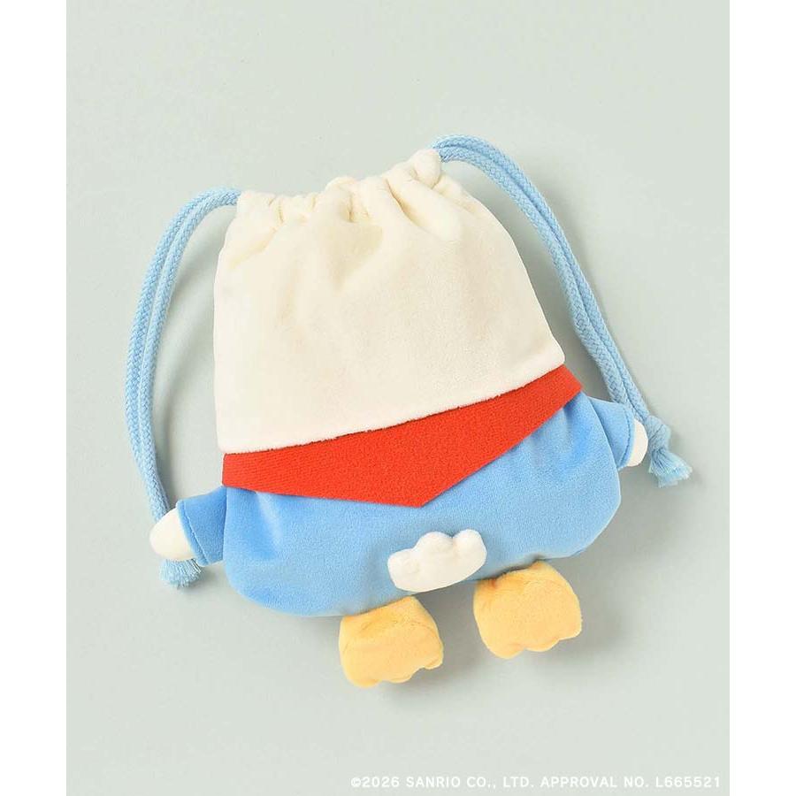 マロンクリーム　サンリオ　巾着ポーチ　マルチケース　あひるのペックル sanrio（サンリオ） グッズ キティ ペックル マロンクリーム 巾着袋
