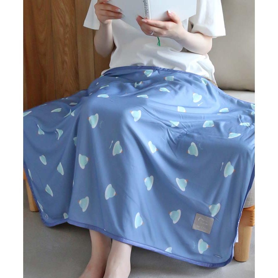 Bleu Bleuet（ブルーブルーエ） ブランケット ひざ掛け 夏用 接触冷感