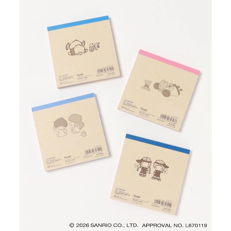 sanrio（サンリオ） レトロ スクエアメモ メモ帳 メモパッド ブロック
