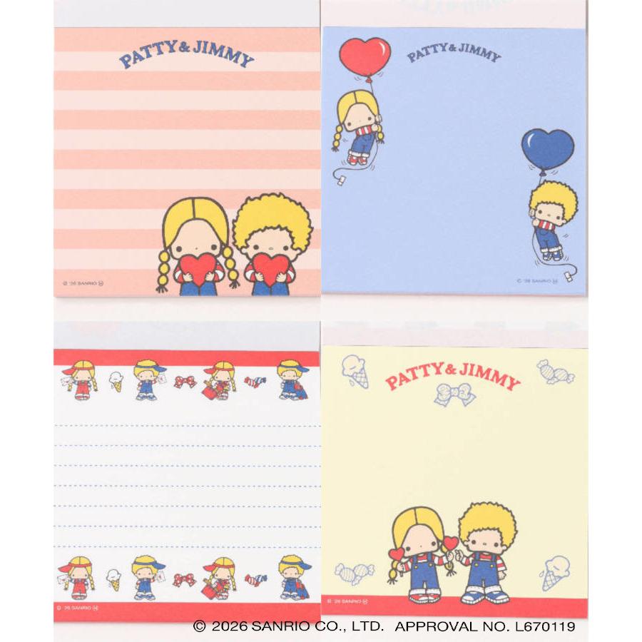 sanrio（サンリオ） レトロ スクエアメモ メモ帳 メモパッド ブロック