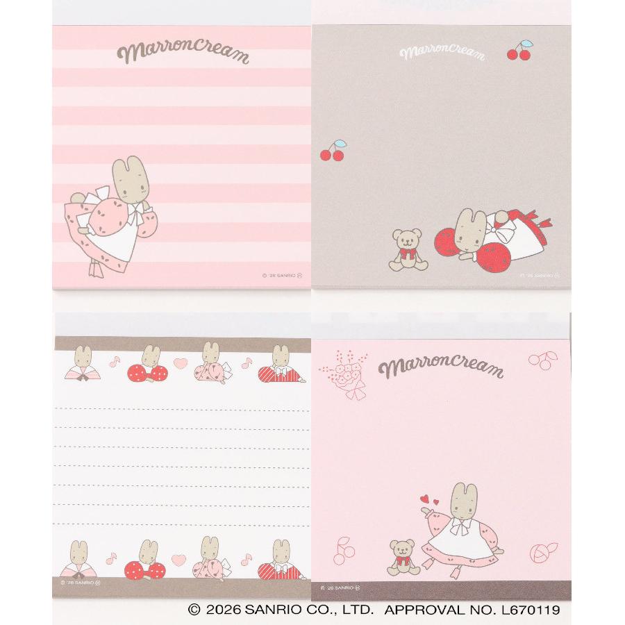 sanrio（サンリオ） レトロ スクエアメモ メモ帳 メモパッド ブロック